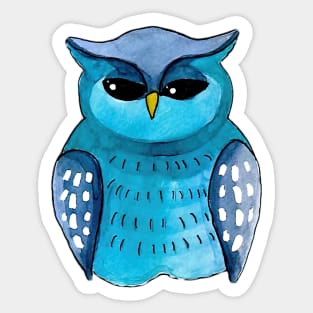 Guardian Owl Watercolor Sticker